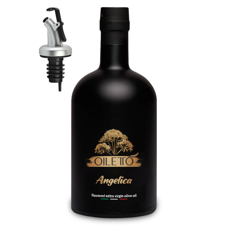 روغن زیتون با طعم گلپر 215 سی سی اویلتو | بطری شیشه ای لوکس مشکی مات