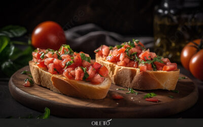 دستور پخت بروشتا (Bruschetta) با روغن زیتون فرابکر اویلتو؛ از رم باستان تا رستوران‌های مدرن
