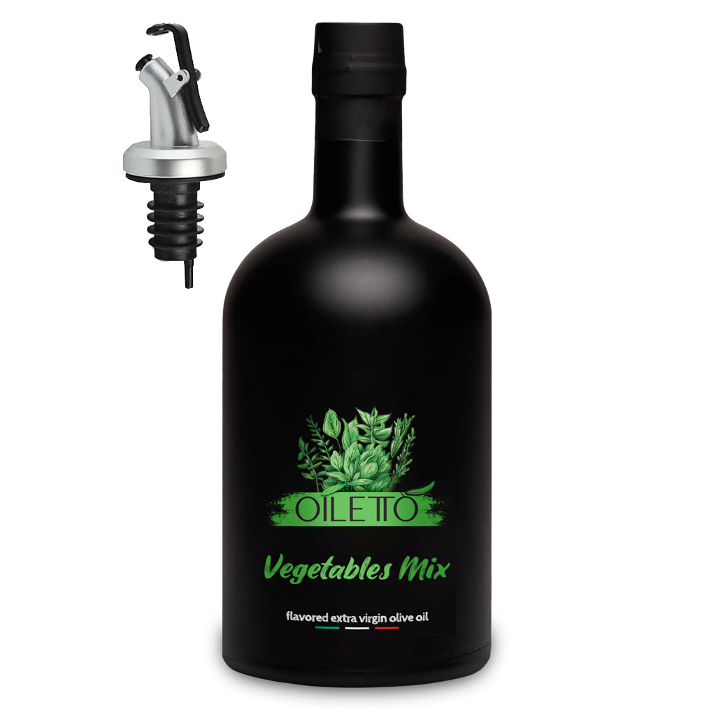 روغن زیتون با طعم مخلوط سبزیجات اویلتو | بطری 200 میلی لیتر